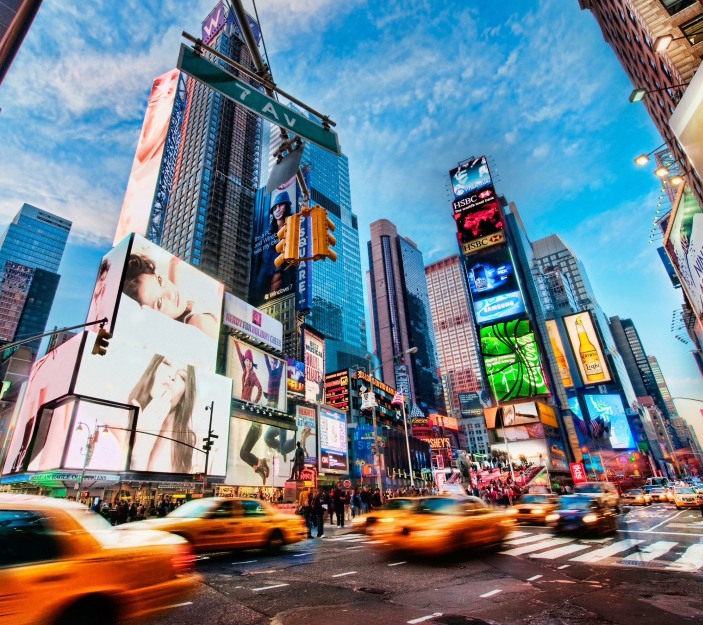 Обои Times Square New York 1440x1280