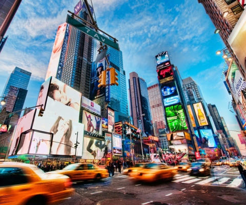 Times Square New York wallpaper 480x400