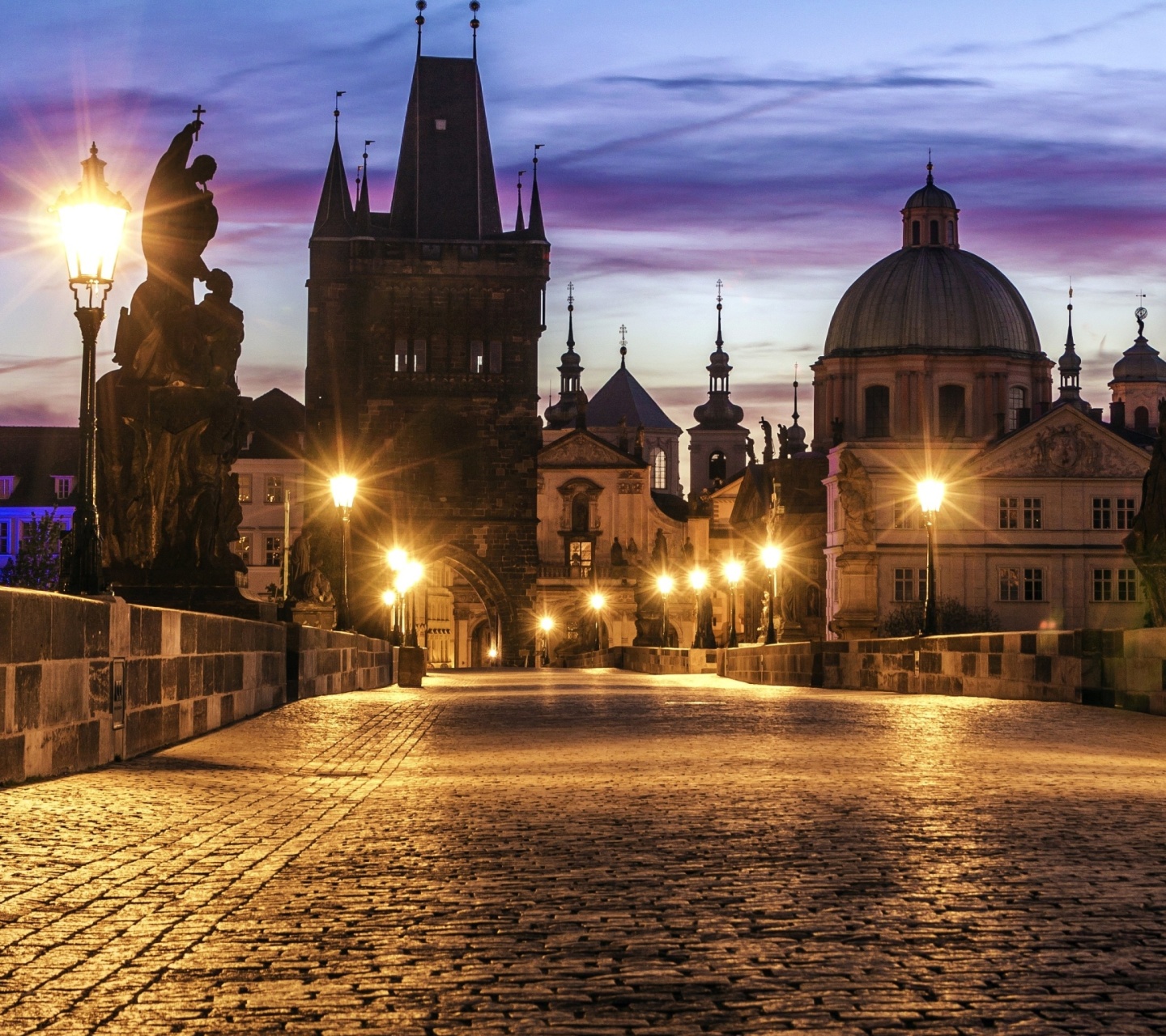 Prague Charles Bridge wallpaper 1440x1280