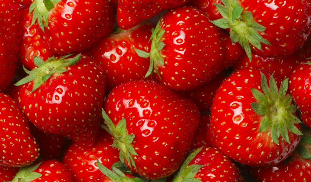 Sfondi Juicy Strawberries 1024x600