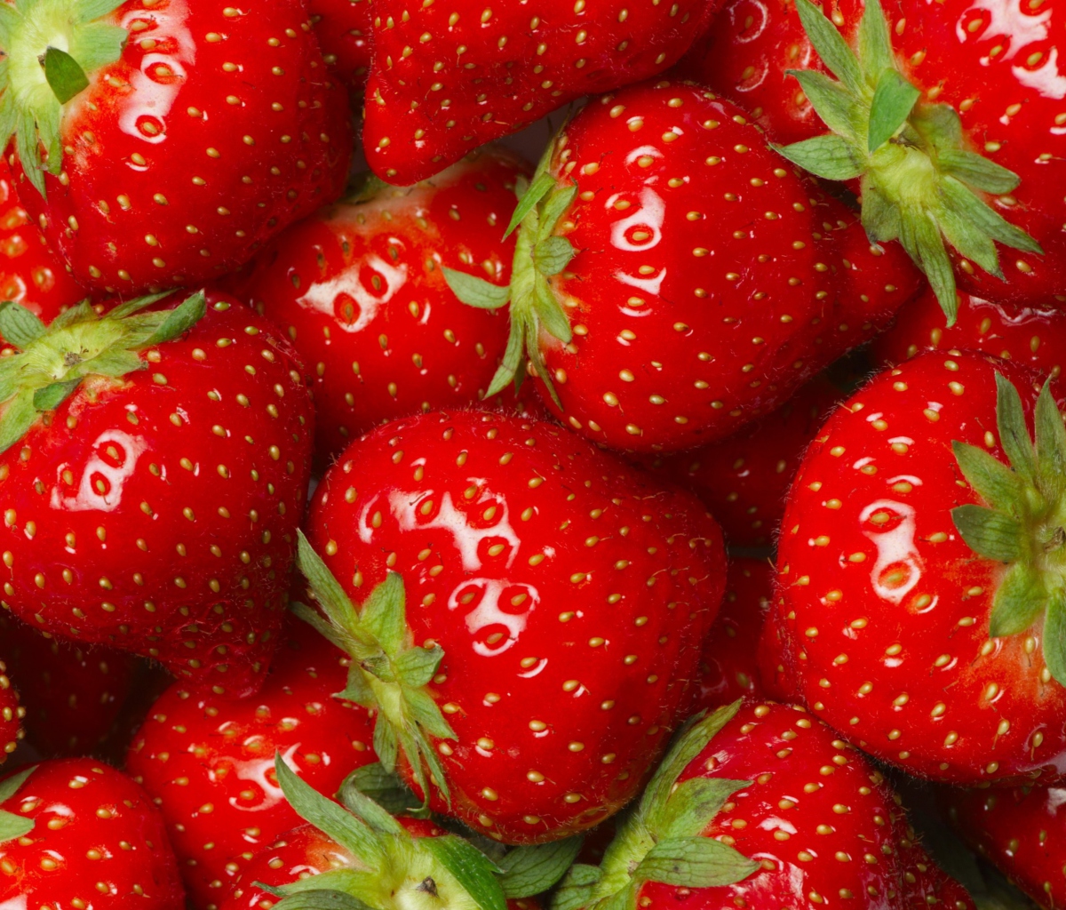 Juicy Strawberries wallpaper 1200x1024