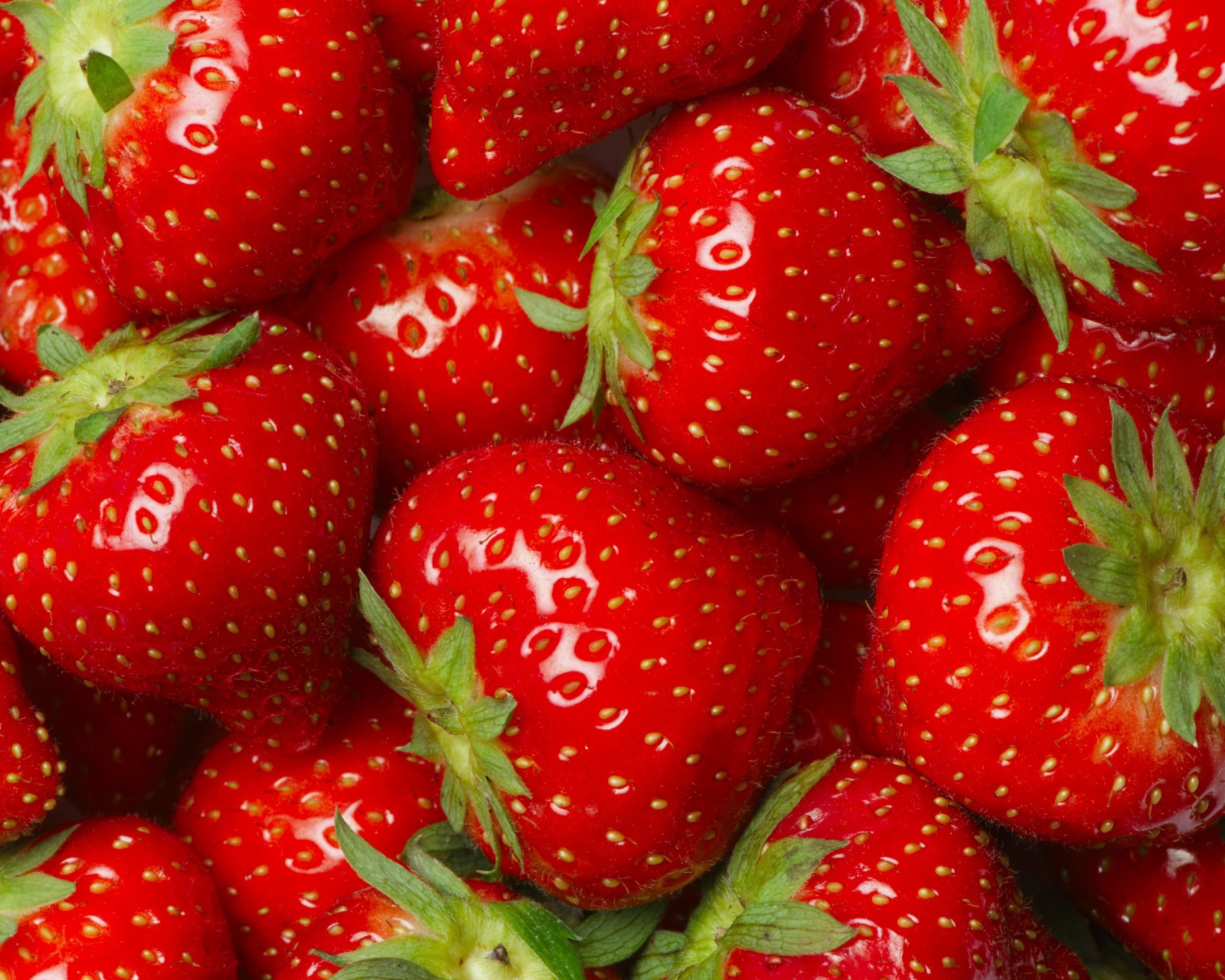 Обои Juicy Strawberries 1600x1280