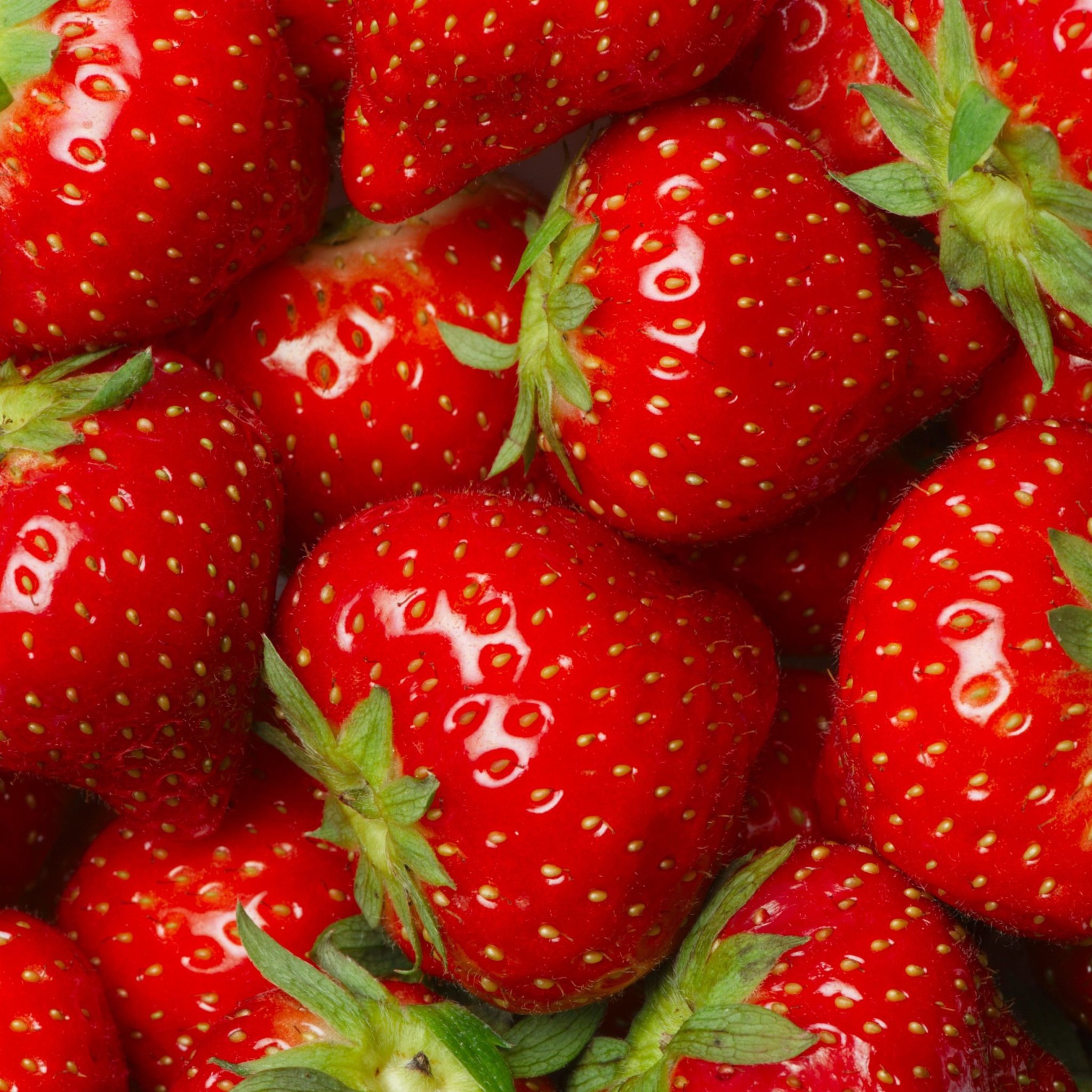 Обои Juicy Strawberries 2048x2048