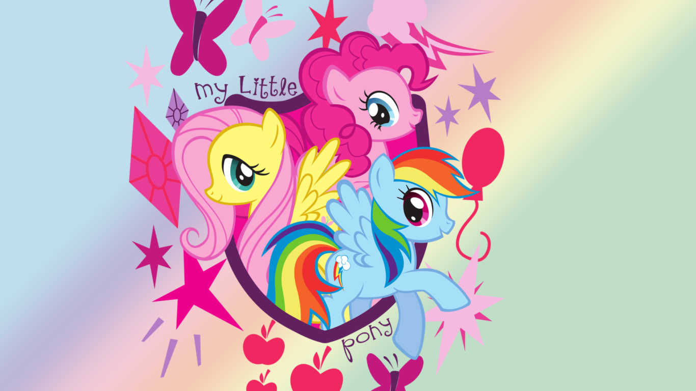 Das My Little Pony Pinkie Pie Wallpaper 1366x768