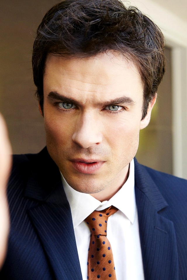 Handsome Ian Somerhalder wallpaper 640x960