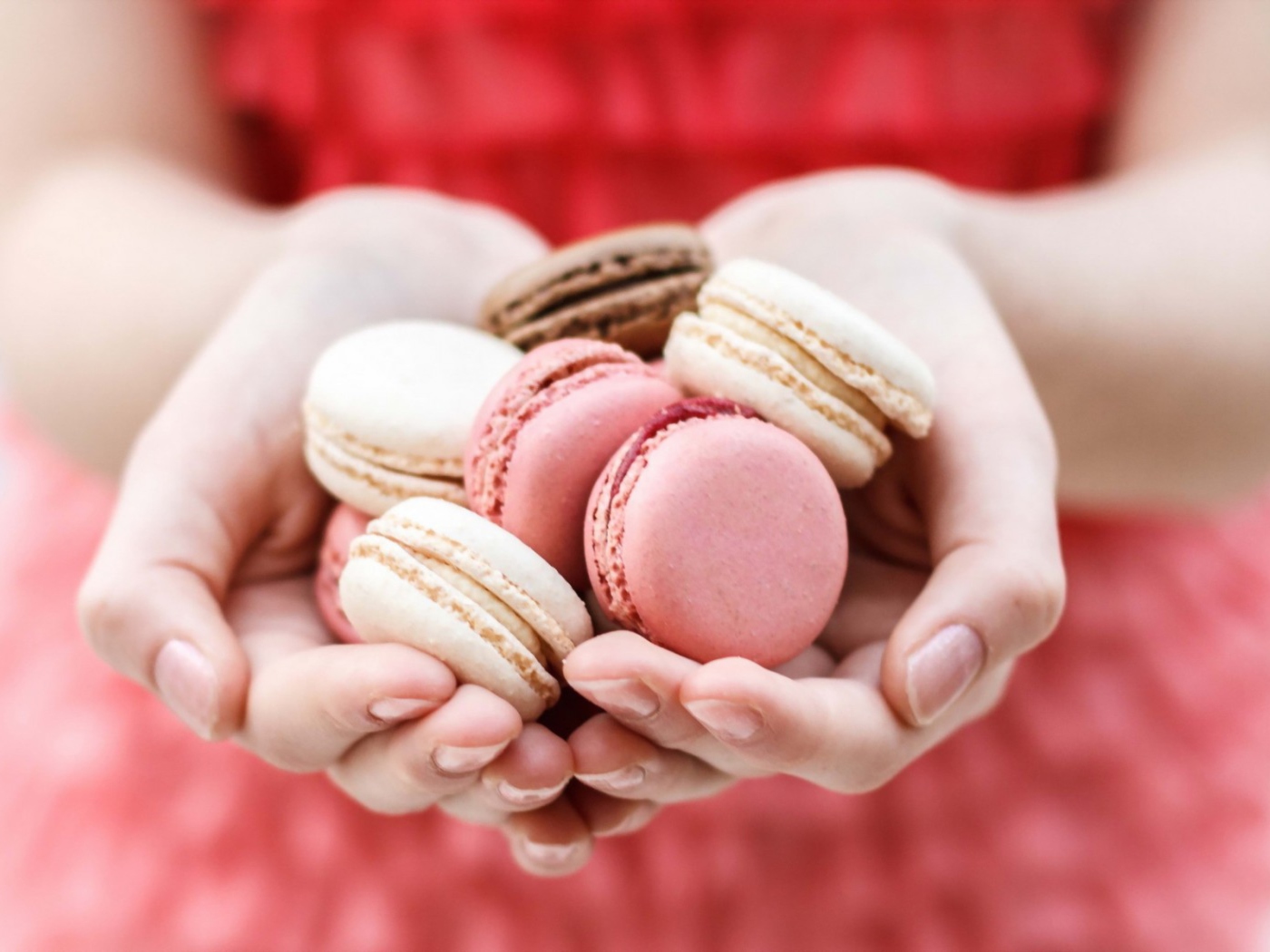 Das Pink Macarons Wallpaper 1400x1050