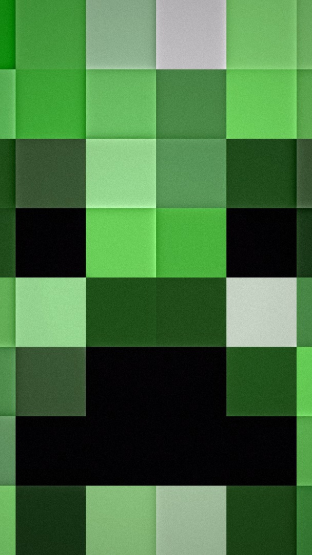 Fondo de pantalla Green Squares 640x1136