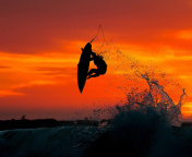 Das Extreme Surfing Wallpaper 176x144