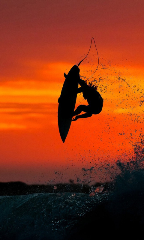 Extreme Surfing wallpaper 480x800