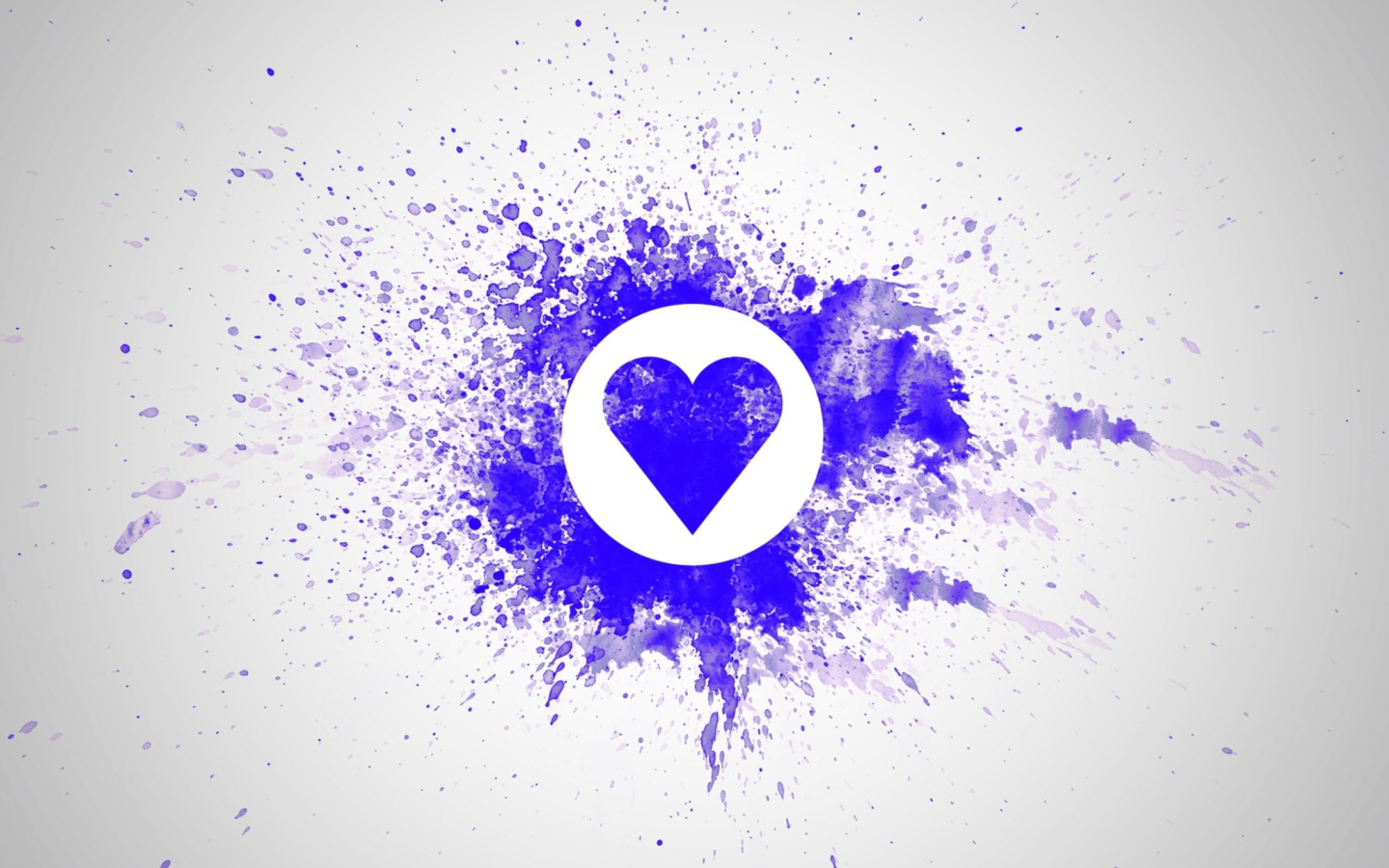 Sfondi Blue Heart Splash 1440x900