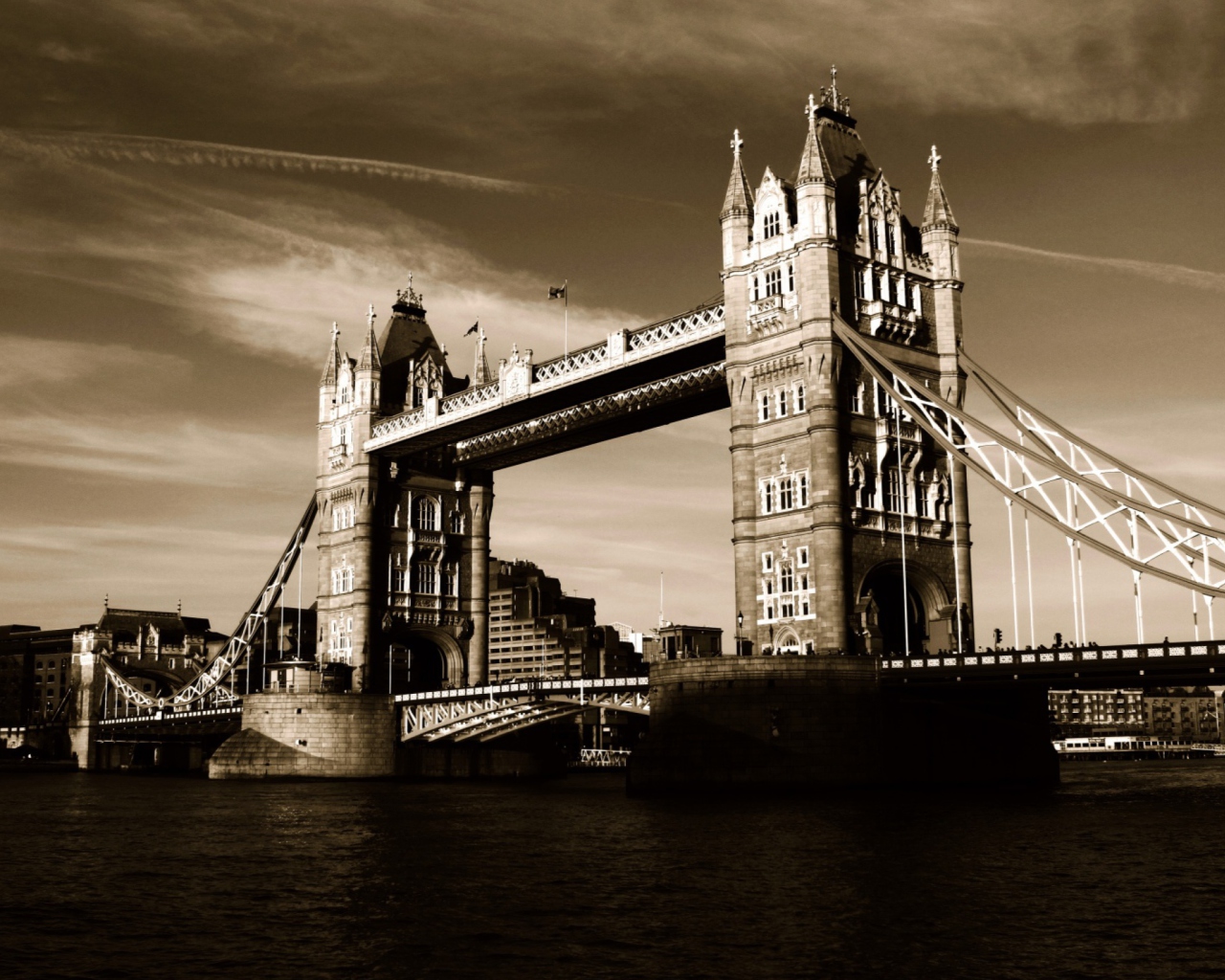 Screenshot №1 pro téma Tower Bridge in London 1280x1024