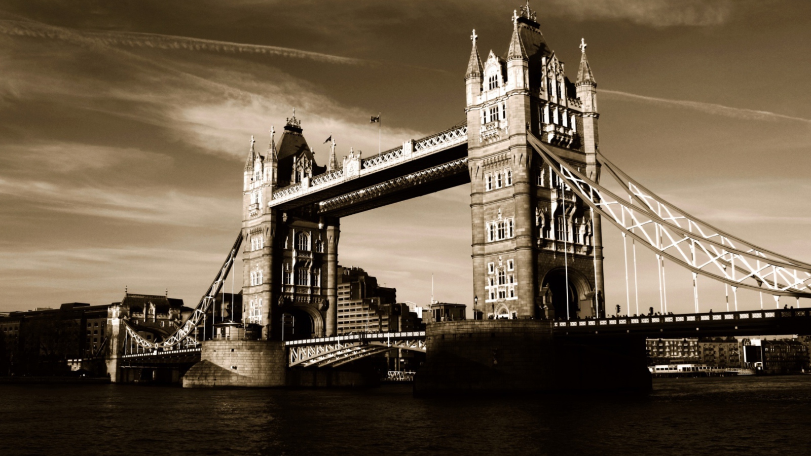 Das Tower Bridge in London Wallpaper 1600x900
