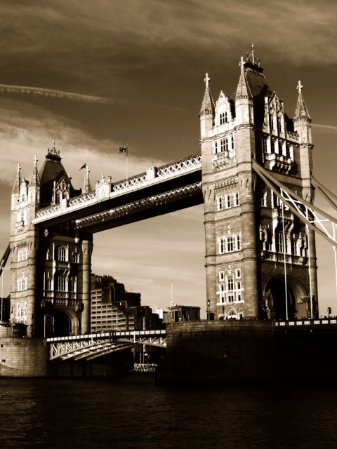 Tower Bridge in London wallpaper 480x640