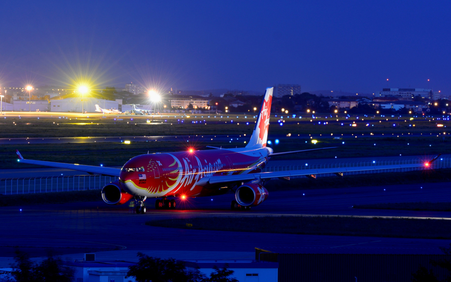 Das Airbus A330 Air Asia Wallpaper 1440x900