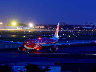 Airbus A330 Air Asia wallpaper 320x240