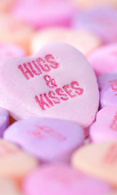 Fondo de pantalla Hugs And Kisses 240x400