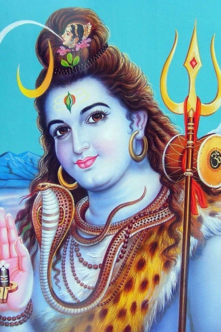 Das Lord Shiva God Wallpaper 320x480