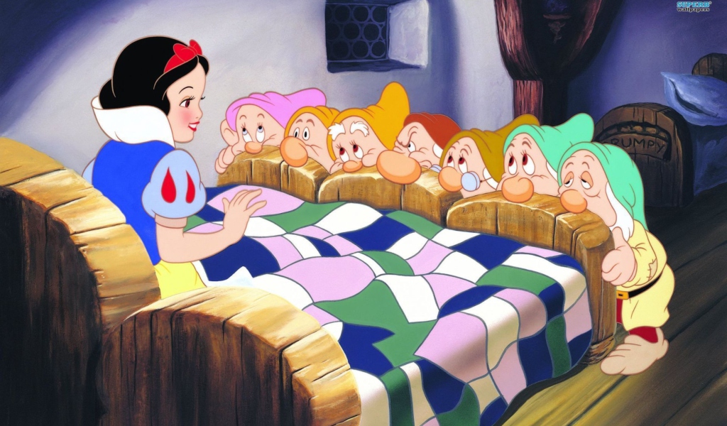 Обои Snow White and the Seven Dwarfs 1024x600