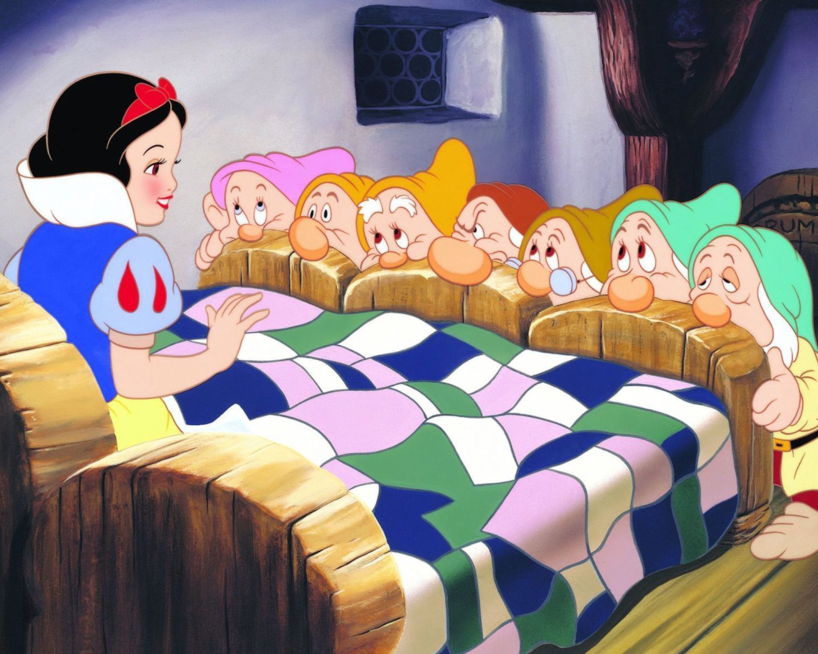 Das Snow White and the Seven Dwarfs Wallpaper 1600x1280