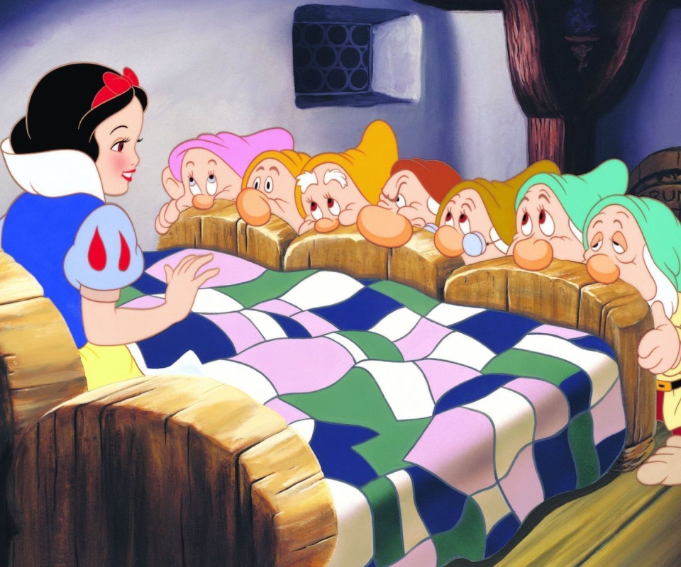 Das Snow White and the Seven Dwarfs Wallpaper 960x800