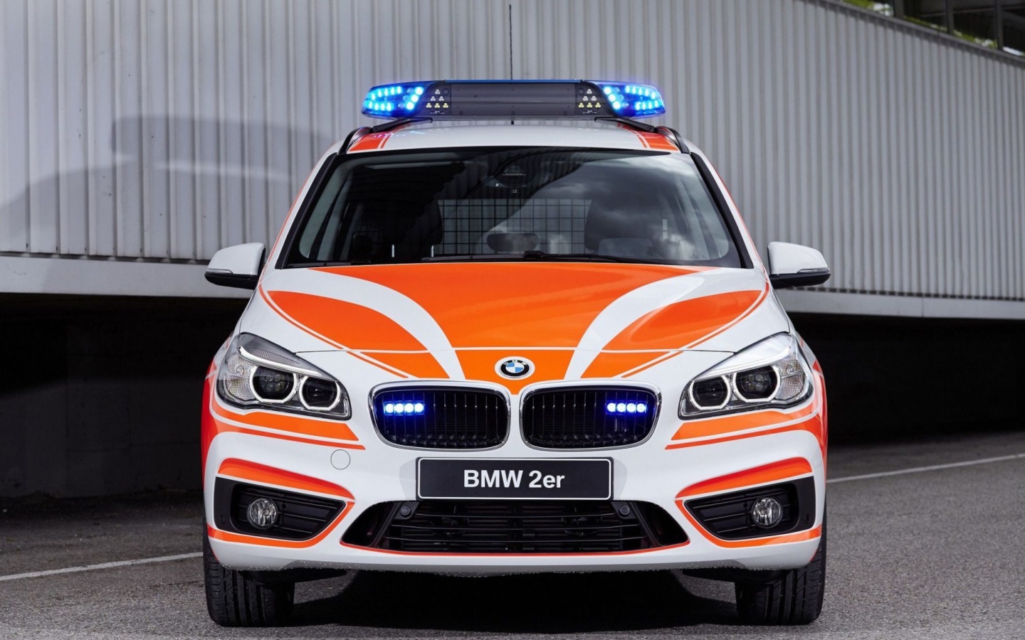 Sfondi BMW 2 Police Car 1440x900