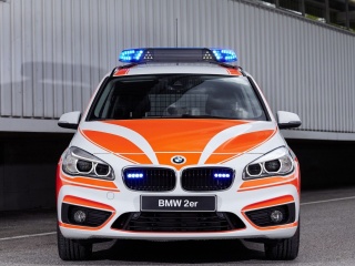 Fondo de pantalla BMW 2 Police Car 320x240