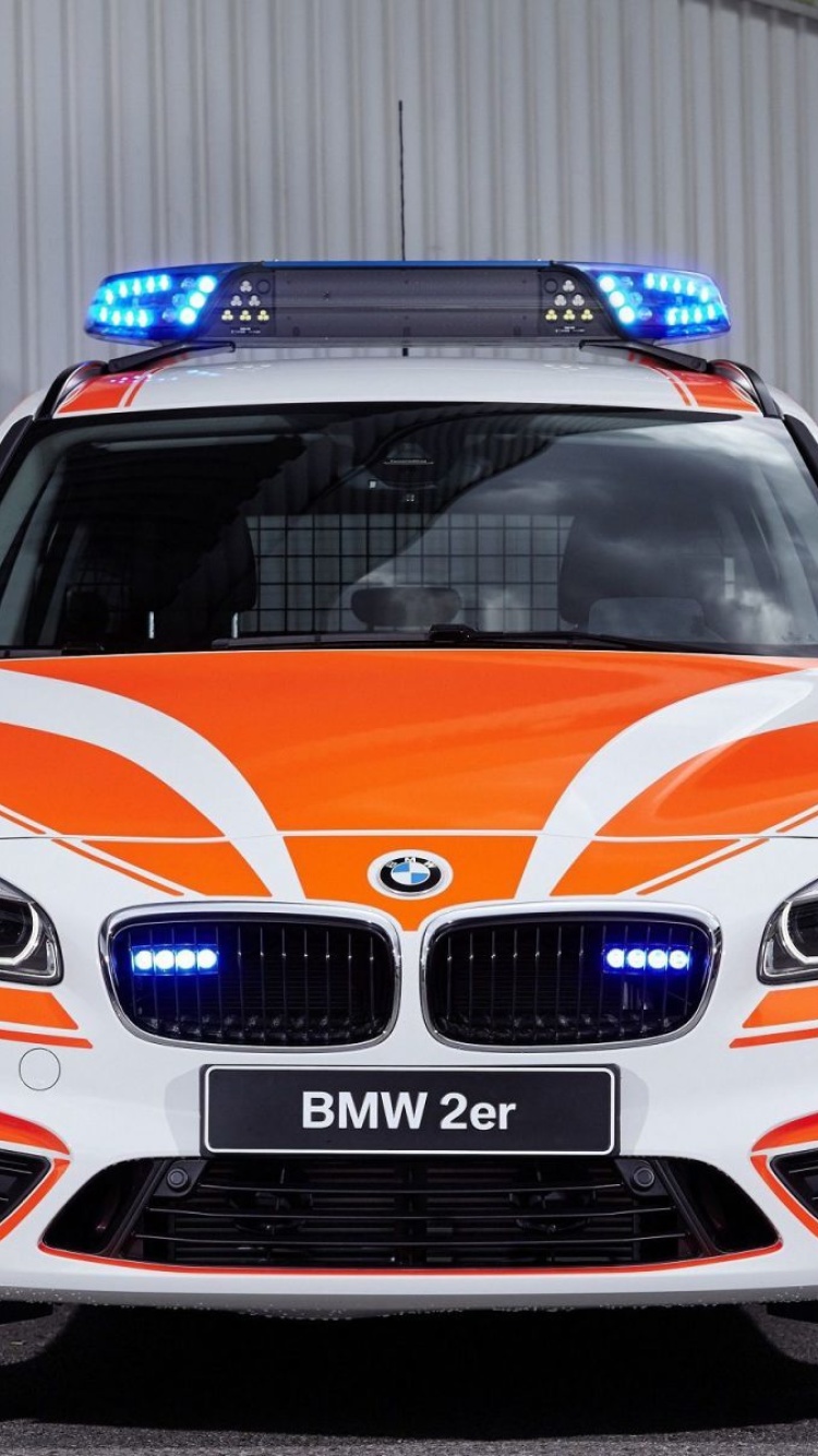 Sfondi BMW 2 Police Car 750x1334