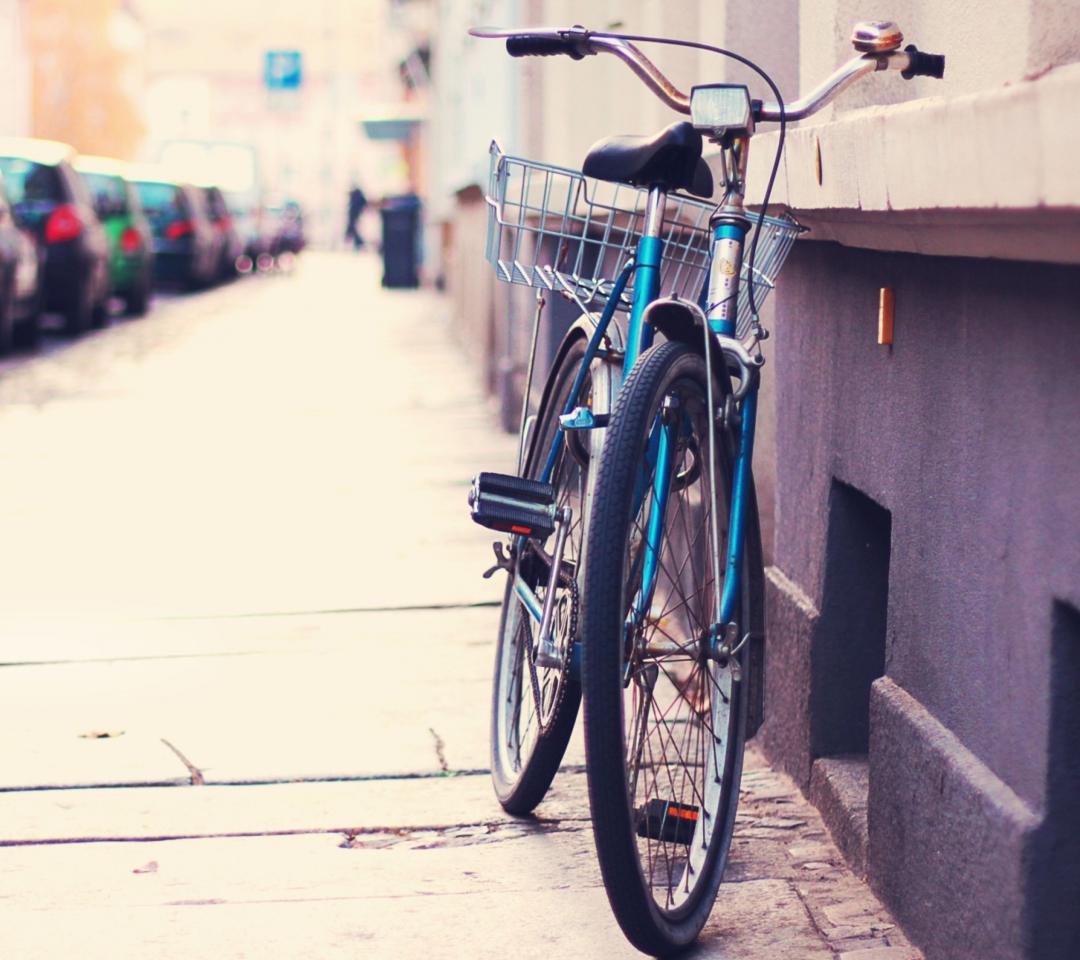 Lonely Bicycle wallpaper 1080x960