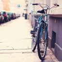 Das Lonely Bicycle Wallpaper 128x128