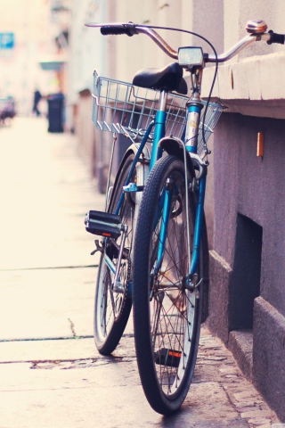 Lonely Bicycle wallpaper 320x480