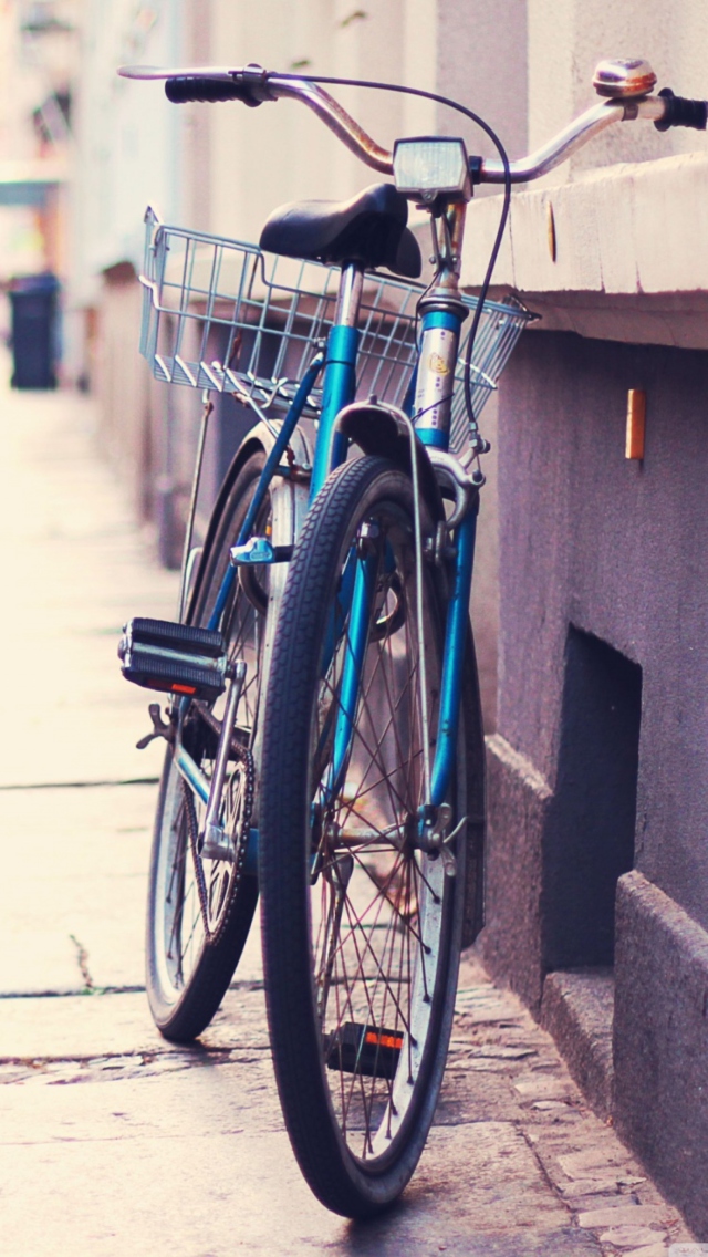 Das Lonely Bicycle Wallpaper 640x1136