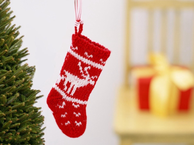 Christmas Stocking wallpaper 640x480