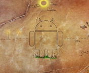 Das Android HD Logo Wallpaper 176x144