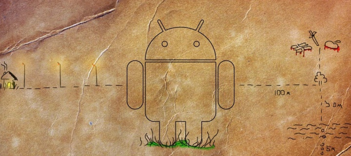 Das Android HD Logo Wallpaper 720x320