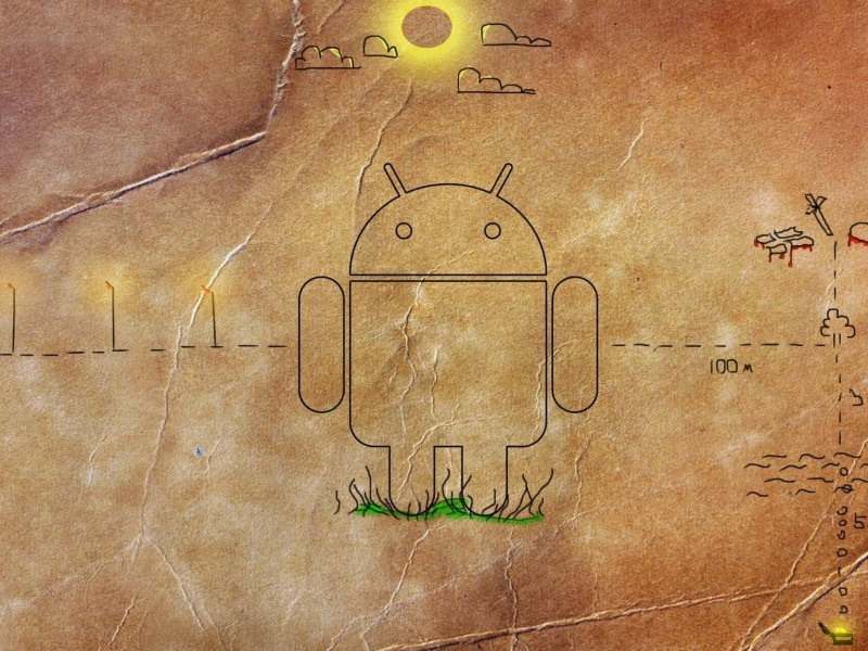 Das Android HD Logo Wallpaper 800x600