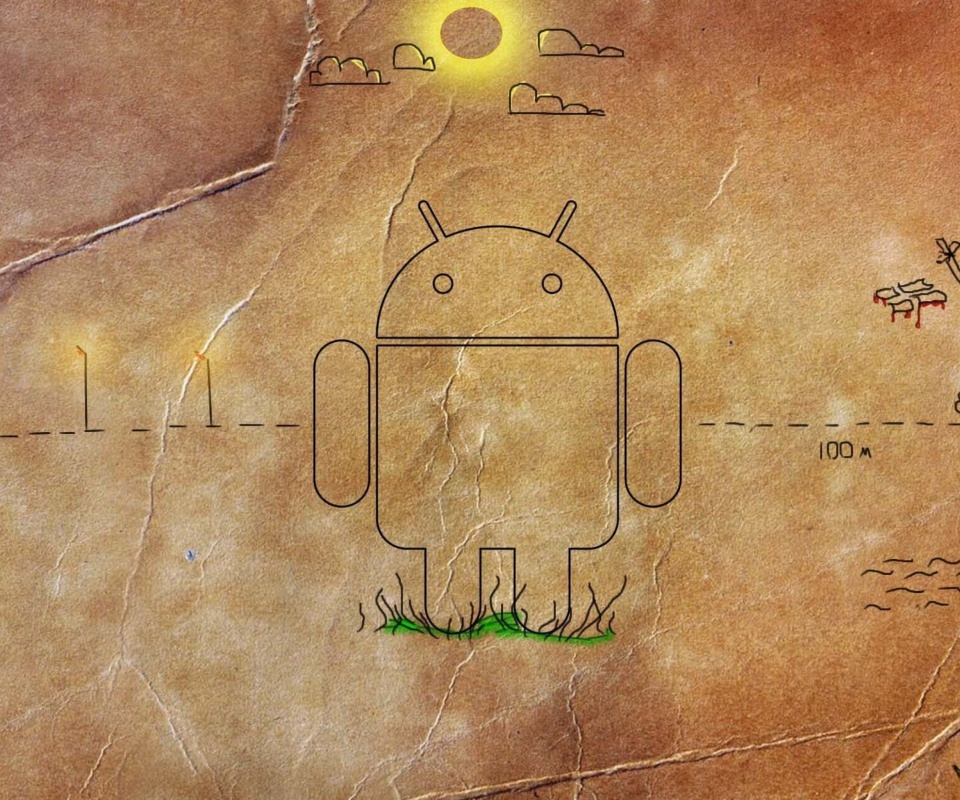 Android HD Logo wallpaper 960x800