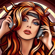 Screenshot №1 pro téma Girl In Headphones Vector Art 208x208