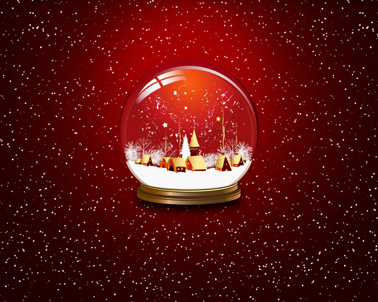 Das Christmas Souvenir Ball Wallpaper 1280x1024
