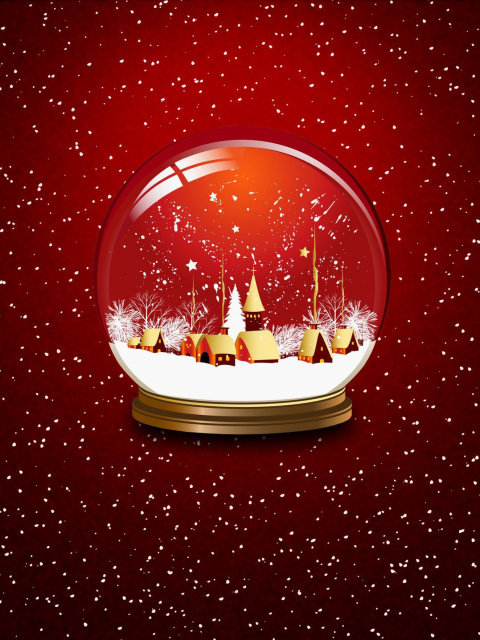 Das Christmas Souvenir Ball Wallpaper 480x640