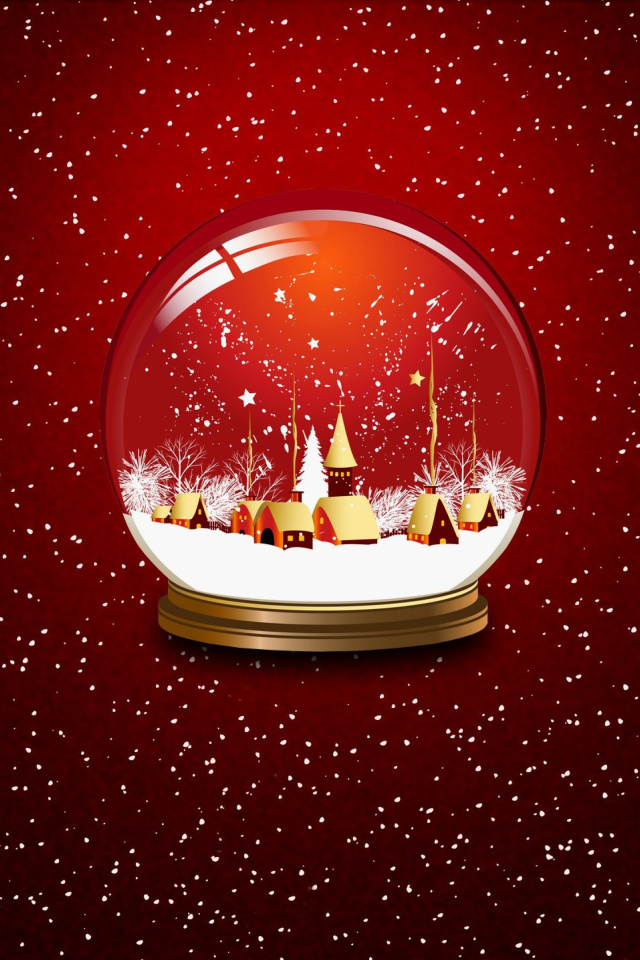 Christmas Souvenir Ball wallpaper 640x960