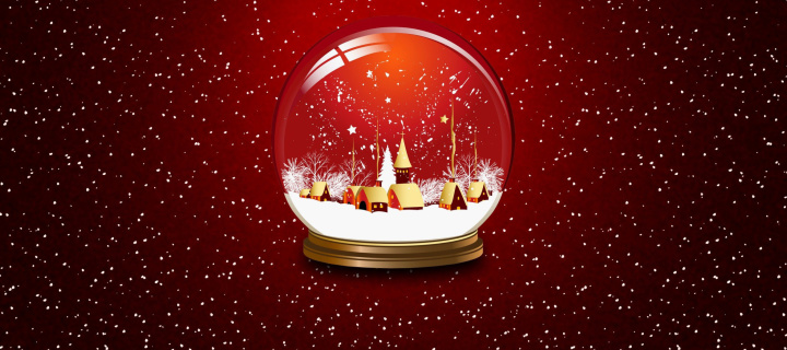 Christmas Souvenir Ball wallpaper 720x320