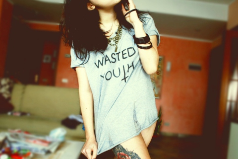 Wasted Youth T-Shirt wallpaper 480x320