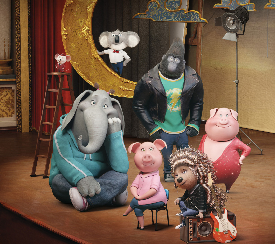 Fondo de pantalla Sing Cartoon with Animals 1080x960