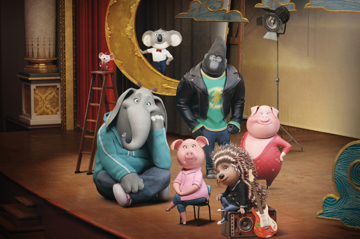 Fondo de pantalla Sing Cartoon with Animals