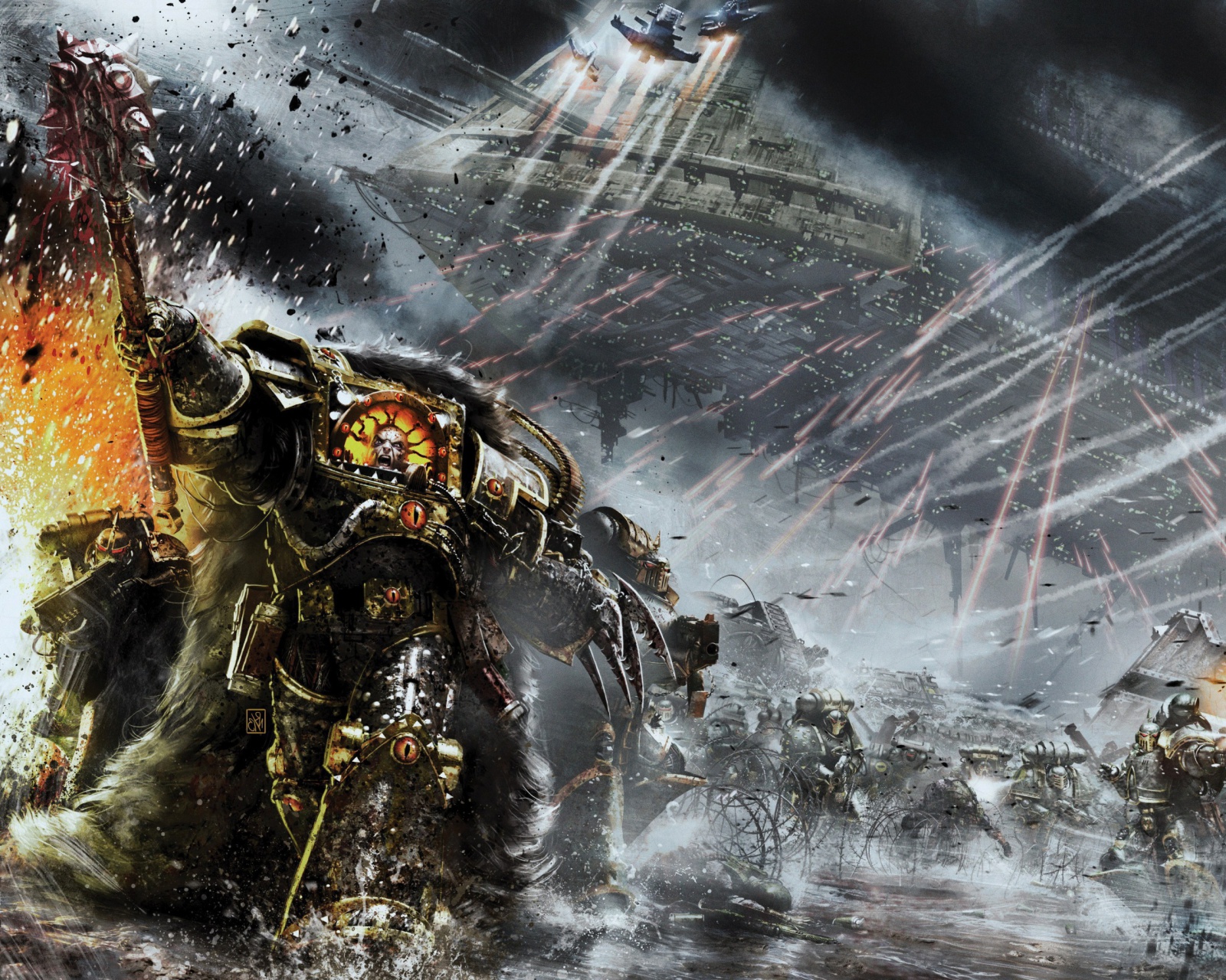 Das Battle Barg in Horus Heresy War, Warhammer 40K Wallpaper 1600x1280