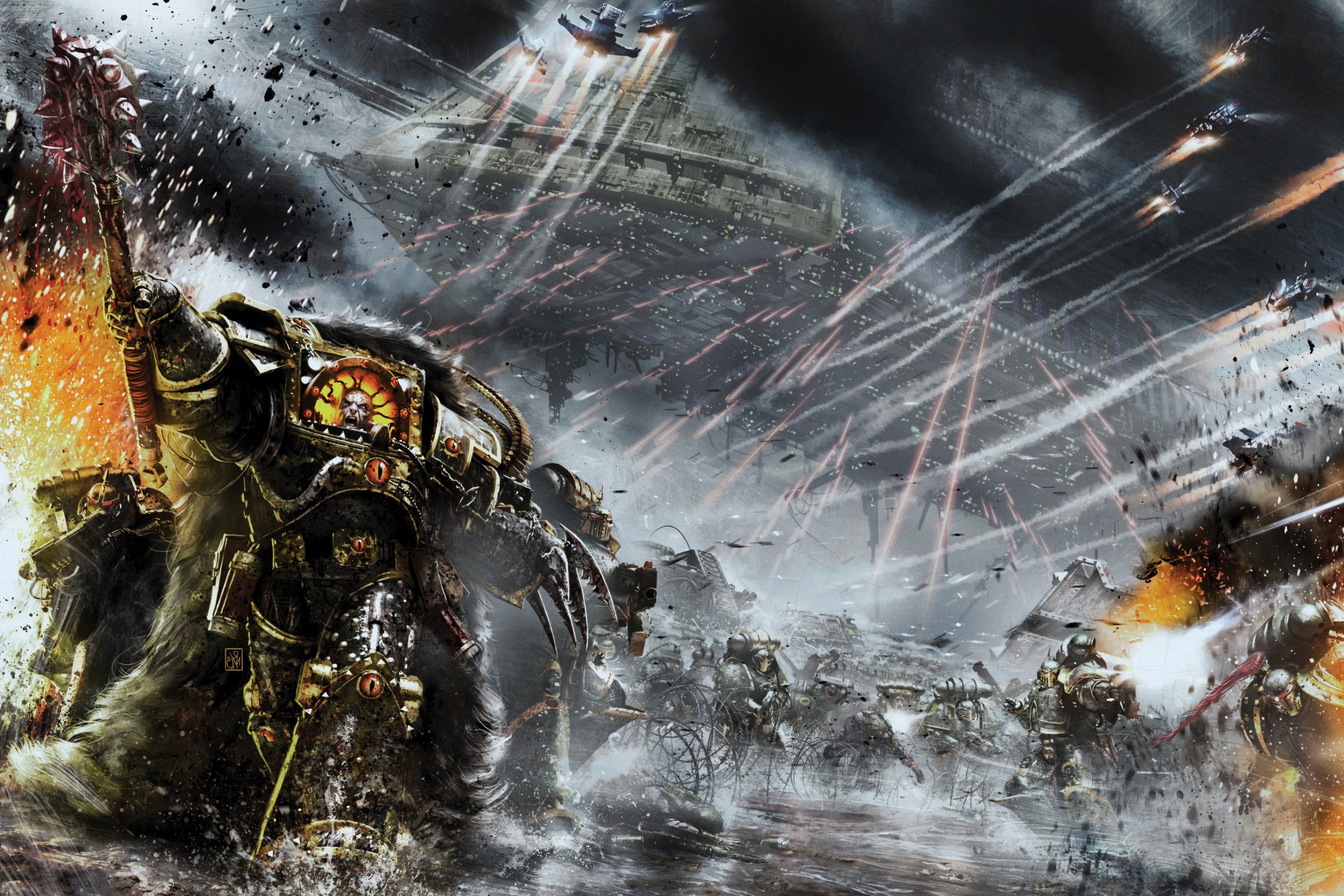 Battle Barg in Horus Heresy War, Warhammer 40K wallpaper 2880x1920