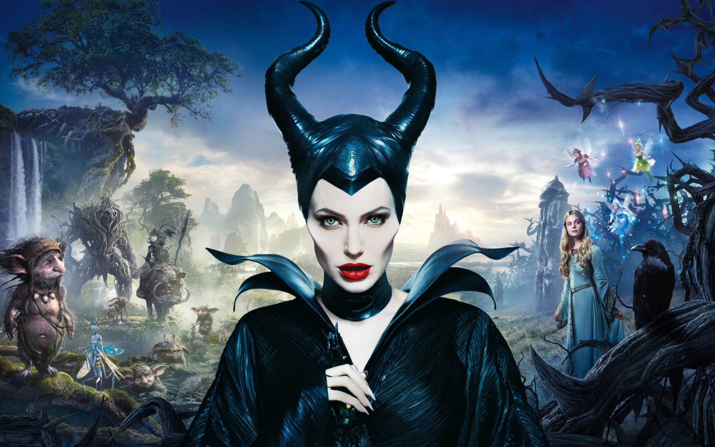 Angelina Jolie In Maleficent wallpaper 1440x900