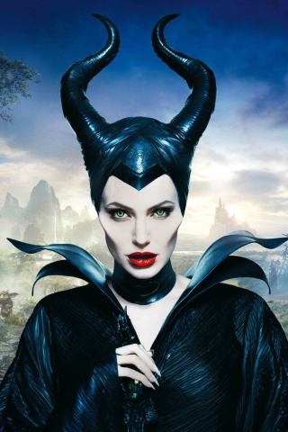 Fondo de pantalla Angelina Jolie In Maleficent 320x480