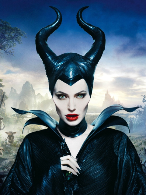 Das Angelina Jolie In Maleficent Wallpaper 480x640
