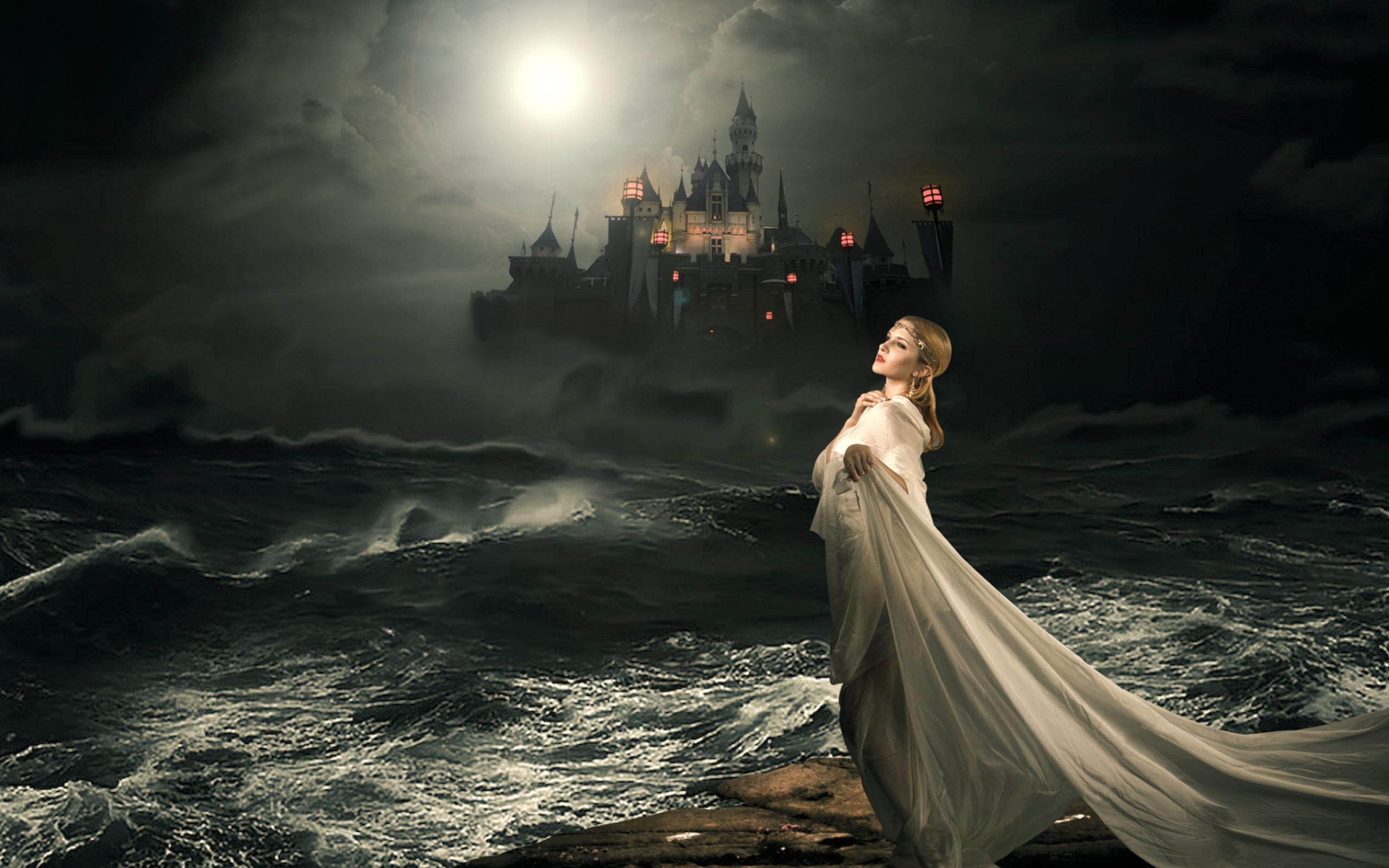 Обои Princess And Castle 2560x1600